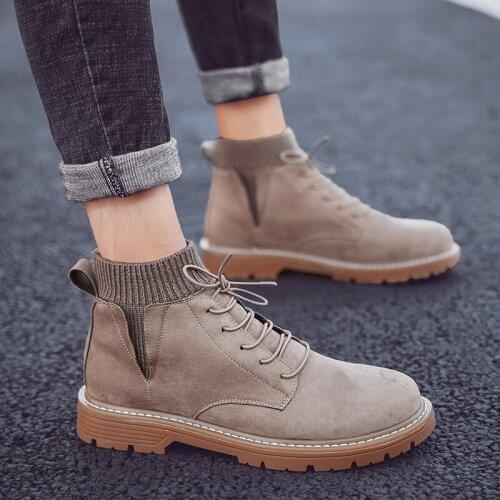 Top riding sneakers shoes mens for ankle man vintage summer Winter winter mens boots dress cowboy boot footwear men high suede