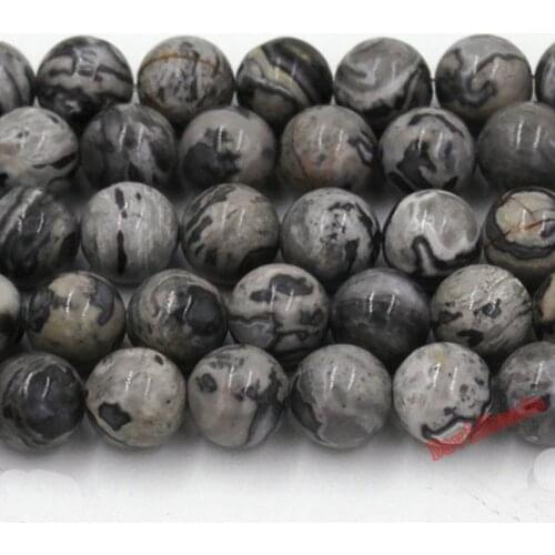 Factory price Natural snowflak stone Scattered beads round pearl beads diy material accessories wholesale