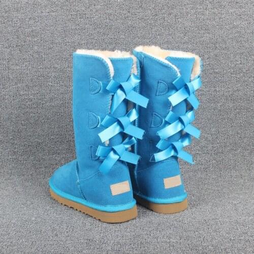 Snow Boots Leather Warm Womens Shoes Extra Large Winter Boots Womens High Boots Plush Thickened Snow Boots Platform Boots