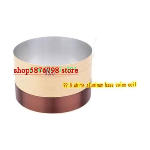 1pcs 99.8mm 8ohm 8Ω ASV Round wire Woofer coil speaker bass voice coil white
