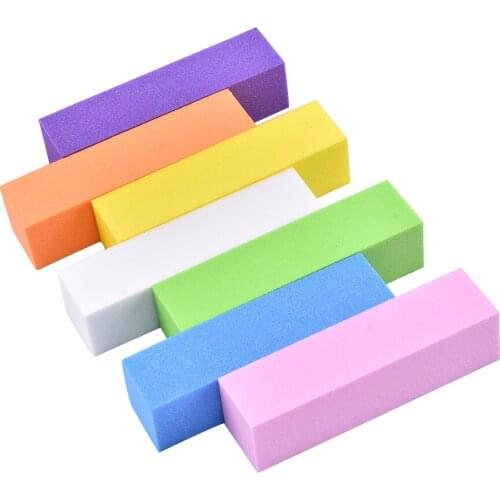 10Pcs Nail Buffers File Professional Manicure Pedicure Tool Nail Art Block Set Four-sided Polishing Strip Block Repairing Sponge