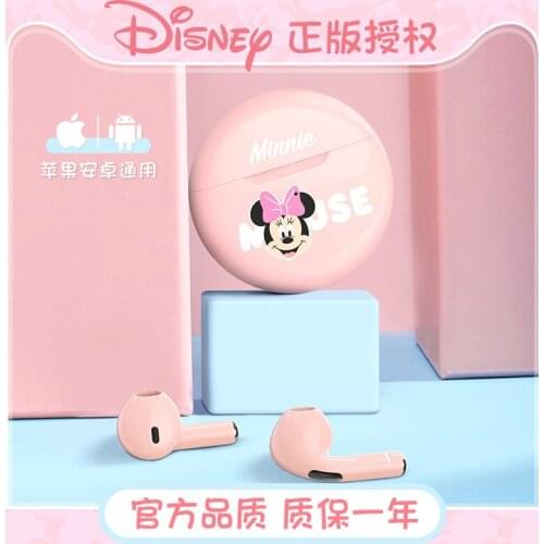 2021 Disney TWS Headphone Bluetooth 5.0 Earphones Charging Box Mickey Minnie Donald Wireless Sports Headset With Microphone