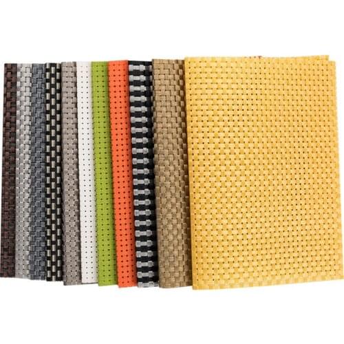 4 pcs thickening 30cm * 45cm PVC decorative tablecloth for restaurant desktop heat-resistant waterproof and kitchen supplies