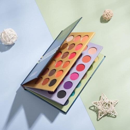 72 Colors Beauty Eyeshadow Palette Glazed Three-layer Eye Book Up Pearlescent Matte Highlight Cosmetic Shadow Make Style T3C0