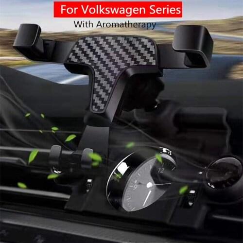 Car Holder Bracket Mobile Phone Cell Dashboard Air Vent Stand Clip Mount GPS For Volkswagen Touran TiguanL Teramont Tharu T-ROC