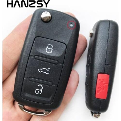 3+1 4 Buttons Remote key shell For VW VolksWagen Polo Golf Passat Octavia Seat Passat Beetle Car Flip Folding key Case Cover