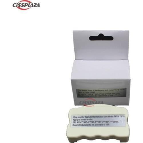 CISSPLAZA 1PC T6710 T6711 Ink Maintenance Box Chip Resetter For EPSON WP 4010 4020 4530 4533 4540 4590 M5190 printer