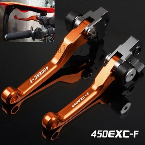 For 450EXC-F 2004-2018 450 EXC-F EXCF EXC F CNC Aluminum Motorcycle DirtBike Dirt Bike Motocross Pivot Brake Clutch Levers