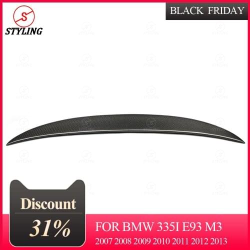E93 Carbon Spoiler For BMW 335i E93 M3 Coupe Convertible 320i 330i 325I spoiler wing P Style 2007 2008 2009 2010 2011 2012 2013