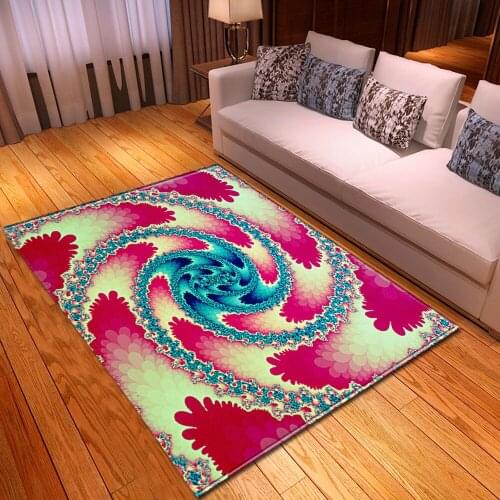 Geometric carpets 3D printing home bedroom carpet children crawl non-slip rugs restaurant modern living room fashion large mats