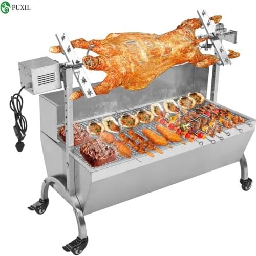 Lamb Grill 132 Lbs Bearing bbq pig spit roaster lamb grill With Electric Motor Grill