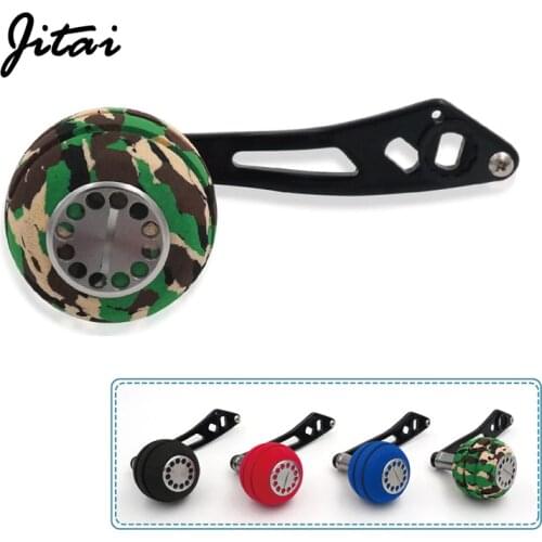JITAI Aluminum Alloy China Fishing Reel Rocker Left Hand Right Handle Interchangeable Replacement For Baitcasting Fishing Wheels