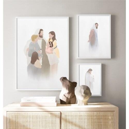 Room Decor Aesthetic Religious Poster And Prints No Frame Modern Scandinavian Nordic Canvas Painting Picture Home Decor