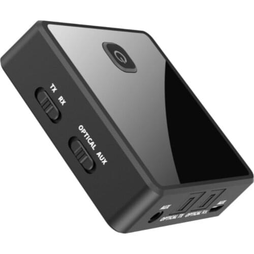 Bluetooth 5.0 Transmitter Receiver Wireless Adapter Low Latency 3.5Mm AUX Jack Optical SPDIF Audio Adapter
