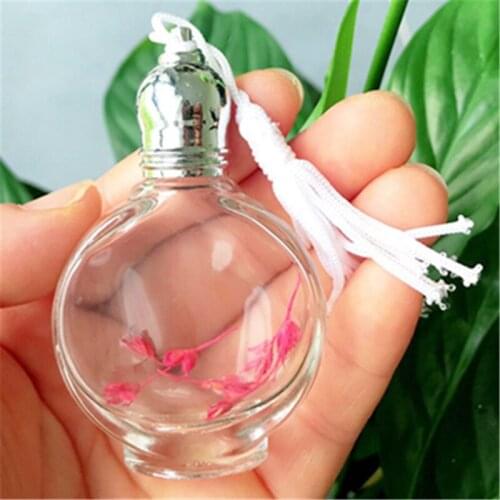 15ml Perfume Empty Bottle New Roll On Tassel Cover Round Glass Bottle 100PCS/LOT