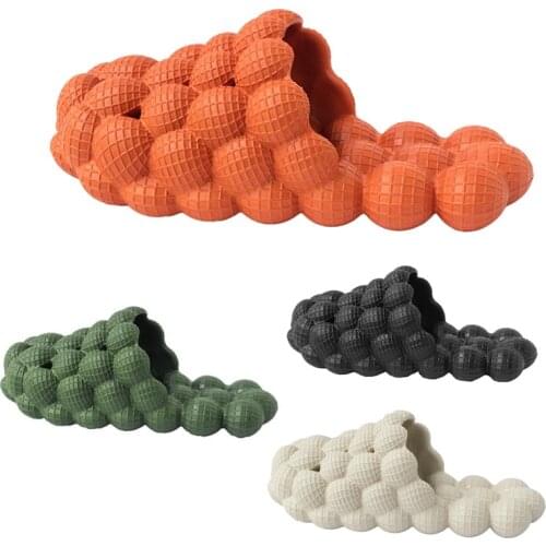 Slippers Female Summer New Personality Bubble Sandals and Slippers Celebrity Home Massage Bottom Slippers Fashion Men Net EVA