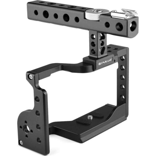 PULUZ Video Camera Cage Stabilizer with Handle for Sony A6600 / ILCE-6600