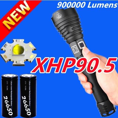 Super Powerful Led Flashlight Tactical Torch XHP90.5 Flashlight 18650 Usb Rechargeable Hand Lamp Flash Light bicycle Lantern led