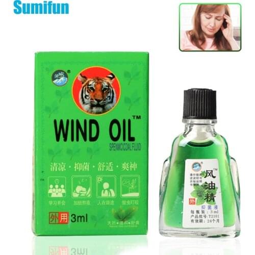 Tiger Balm Oil Refreshing Oil For Headache Dizziness Pain Seasickness Abdominal Pain Mosquito Bites Mint Peppermint Cool Oil 3ml