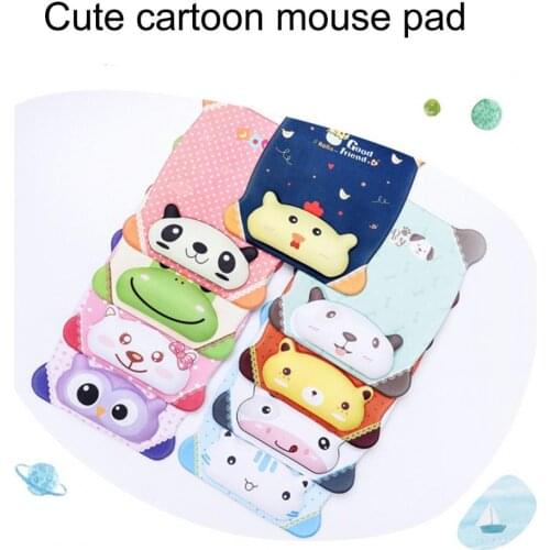 Universal Soft Rectangle Cartoon Pattern Mouse Pad Wrist Rest Laptop Accessories for Office