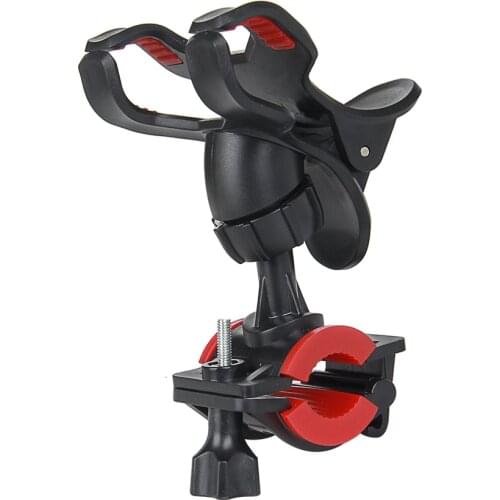 Universal Bicycle Bike Phone Holder Mount Bracket Handlebar Clip Stand 360 Degrees Rotatable for Smart Mobile Cellphone Safe