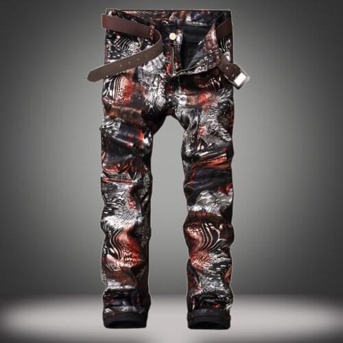 High Quality Plus Size 38 Vintage Straight Pants Stretch Denim Men Jeans Ropa Vaqueros Hombre