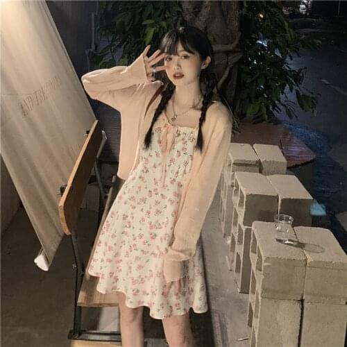 Can Salt Can Be Sweet First Love Floral Sling Dress Female Summer Girl French Villain Design Retro Sense
