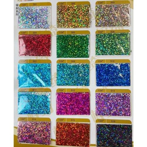 1mm Hexagon Shape Chunky Nail Glitter Silver Sequins Laser Sparkly Flakes Slices Manicure Nails Art Decoration Varnish Nail Tips