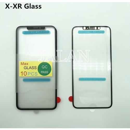 10pcs/lot X Xs Xsmax XR front glass panel replacement repair mobile phone parts touch screen out glass