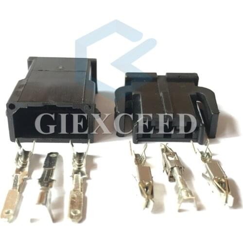 2 Sets 3 Pin 893 971 993 893971633 Female Male Auto Wire Harness Connector Reading Light Socket For VW