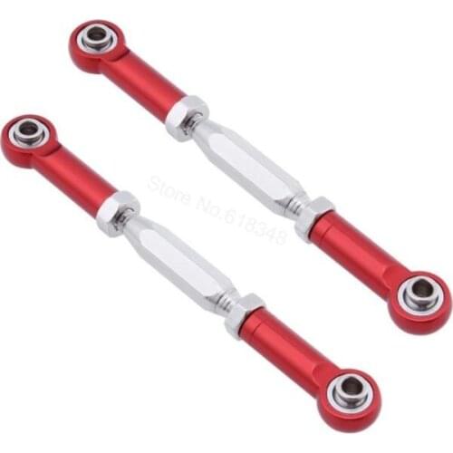 2Pcs 81-97mm Aluminum Turnbuckle Rod Linkage For RC 1/10 1/8 Himoto E10MT E10MTL Redcat Volcano EPX HSP 94111 Monster Truck