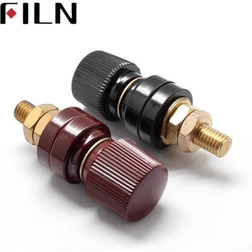 2pcs/lot 555 Bigger red and black Binding Post Socket For Power Amplifier Terminal AC Power generator set connecting