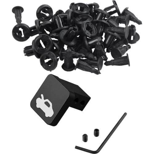 25 Pcs Plastic Push in Car Bumper Fender Door Rivets Clip with Hood Release Latch Handle Repair Kit,Fits for Honda