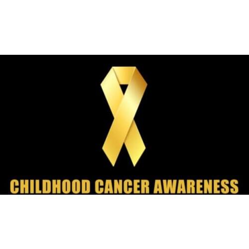 90x150cm new design 3x5ft polyester Gold Ribbon flags decorations with black background any hobby history flag banner