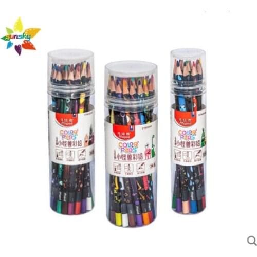 Maped 12/24/36 color Small monster color lead oil color lead pencil students painting set professional drawing art supplies