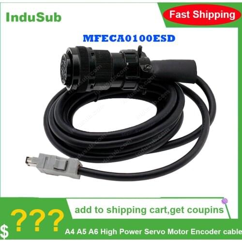 MFECA0100ESD MFECA0150ESD A4 A5 A6 High Power Servo Motor Encoder cable 10m 15m