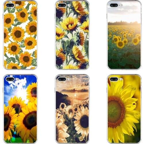101H Sunflower Day Soft TPU Silicone Cover Case For Apple iPhone 6 6s 7 8 plus Case