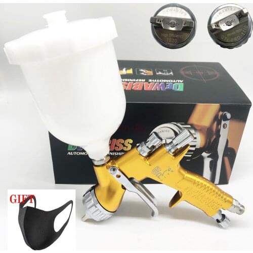 Spray Gun TE20/T110 1.3/1.8mm HVLP Airless Spray Painting Car Paint Airbrush Tool For Water Based High Quality With Bottle