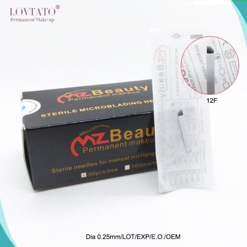 12F Microblading needle Eyebrow Tattoo Blades 3D Embroidery Manual Pen Permanent Makeup tattoo accessory tattoo needles agulhas