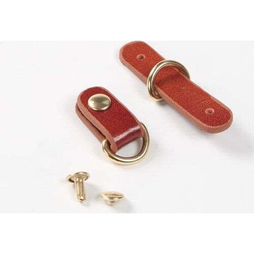 DIY Cloth art Bag Accessories Leather Hanging D Ring Buckles Hasp