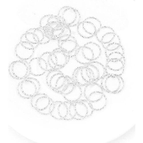 200Pcs Jump Rings Twisted Close Rings DIY Earrings Necklace Jewelry Findings