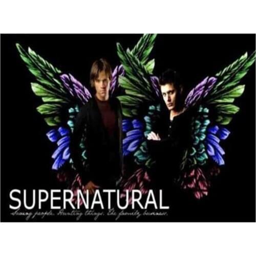Supernatural Printed Water-Soluble Canvas 11CT Cross-Stitch Embroidery Patterns DMC Threads Hobby Knitting Different