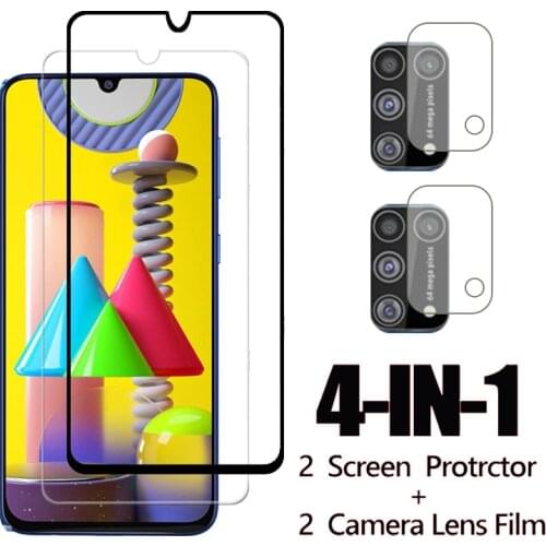 4-in-1 samung m31 Protective Glass camera lens film for samsung M31 glass safety armor protection m 31 6.4 inches SM-M315F/DSN