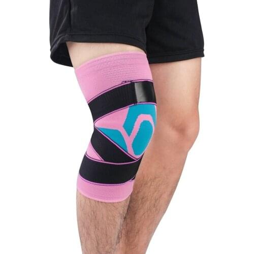 1Pcs Sports Kneepad Pressurized Elastic Knee Support Fitness Basketball Volleyball Brace Protector