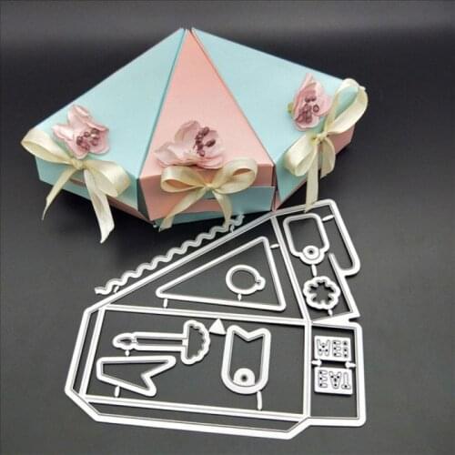 2021 Gift Box Metal Cutting Dies Scrapbooking Dies For Card Making DIY Embossing Cuts Stencil Craft For GIFT WEDDING BOX