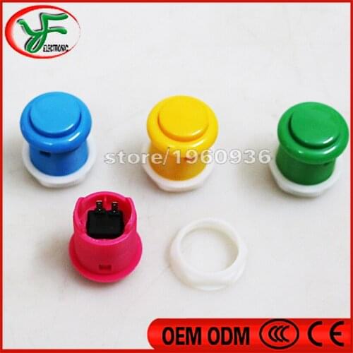 50pcs Factory Price Wholesale High Quality Amusement Games Machines Accessory 28mm Arcade Push Buttons