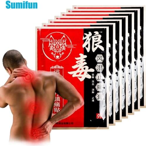 80pcs Wolf Medicine Patches Rheumatoid Arthritis Joint Back Pain Patch Neck Muscle Body Chinese Herbal Plaster Health Care C2051