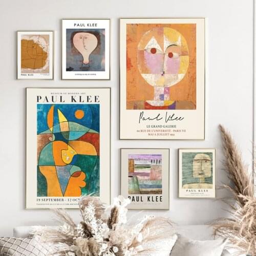Abstract Paul Klee Flower Girl Museum Wall Art Canvas Painting Nordic Posters And Prints Wall Pictures For Living Room Decor