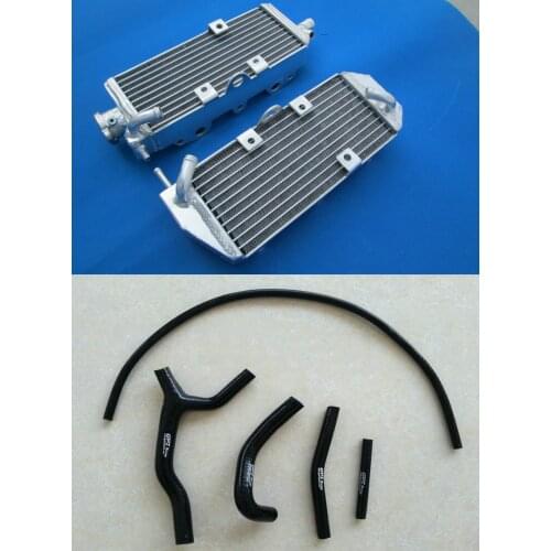 Aluminum Radiator + Silicone HOSE for Suzuki RM125 RM 125 2-stroke 1992-1995 1993 1994 RM-125 92 93 94 95
