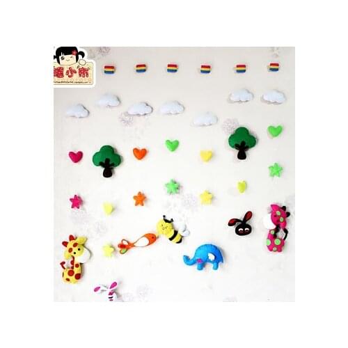 Animation curtain series Fabric Felt kit Non-woven cloth Craft DIY Sewing set Felt Handwork Material DIY needlework supplies